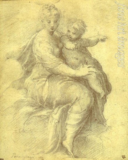Parmigianino - Madonna and Child on the Clouds