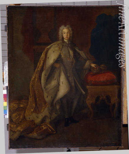 Luedden Johann Paul - Portrait of the Tsar Peter II of Russia (1715-1730)