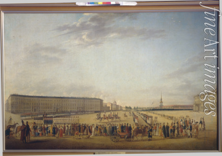Mayr Johann Georg von - Changing of the Guard at the Palace Square in Saint Petersburg