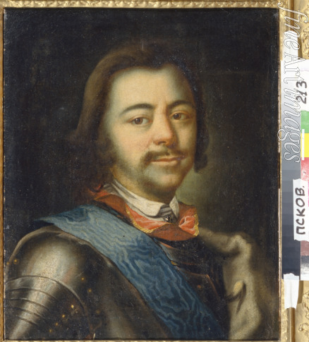 Nikitin Ivan Nikitich - Portrait of Emperor Peter I the Great (1672-1725)