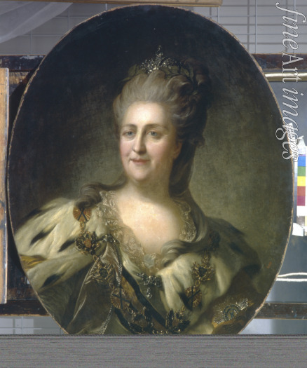 Rokotow Fjodor Stepanowitsch - Porträt der Kaiserin Katharina II. (1729-1796)