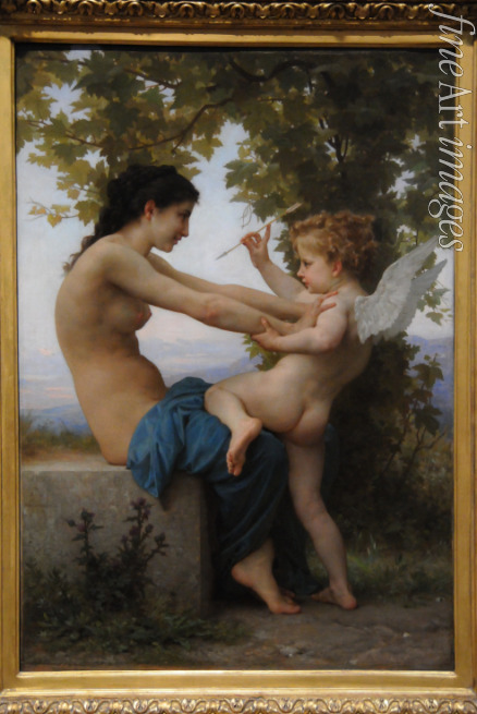Bouguereau William-Adolphe - A Young Girl Defending Herself Against Eros