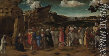 Bellini Giovanni (Werkstatt) - Die Anbetung der Könige