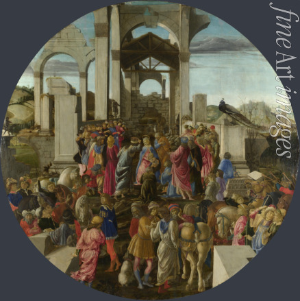 Botticelli Sandro - Die Anbetung der Könige