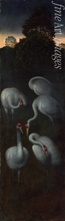 Memling Hans - Cranes (The reverse of a Panel from a Triptych)