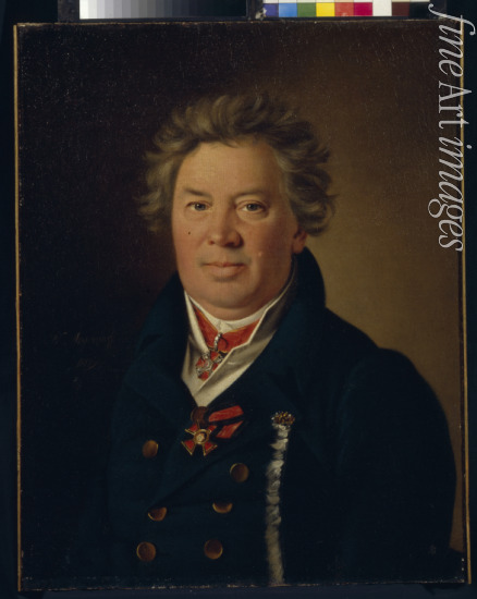 Argunov Nikolai Ivanovich - Portrait of the architect Fyodor Kirillovich Sokolov (1752-1824)