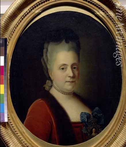 Buchholz Heinrich - Portrait of the Lady-in-waiting Princess Daria Alexeyevna Golitsyna (1724-1798)