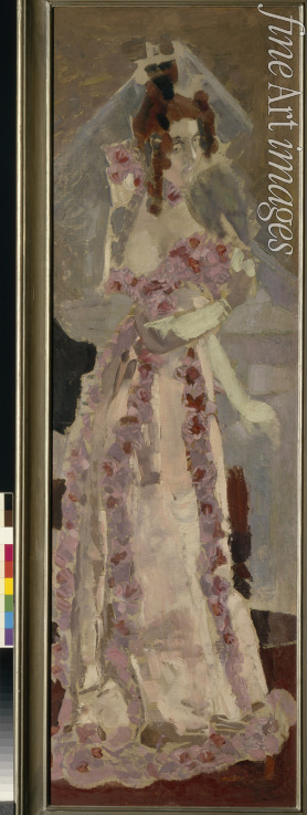 Wrubel Michail Alexandrowitsch - Porträt von Nadeschda Iwanowna Sabela-Wrubel (1868-1913) vor dem Flügel
