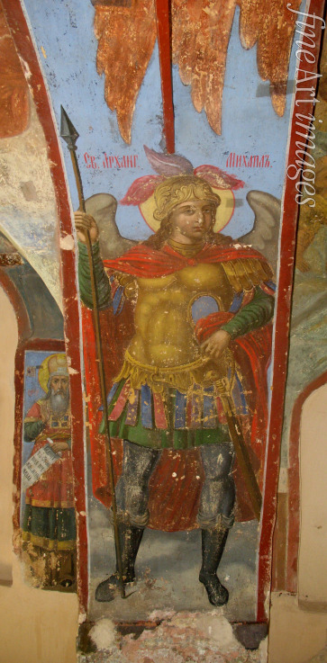Bakhmatov Ivan Yakovlevich - Saint Michael the Archangel. Fresco in the Cathedral of Our Lady of the Sign, Novgorod