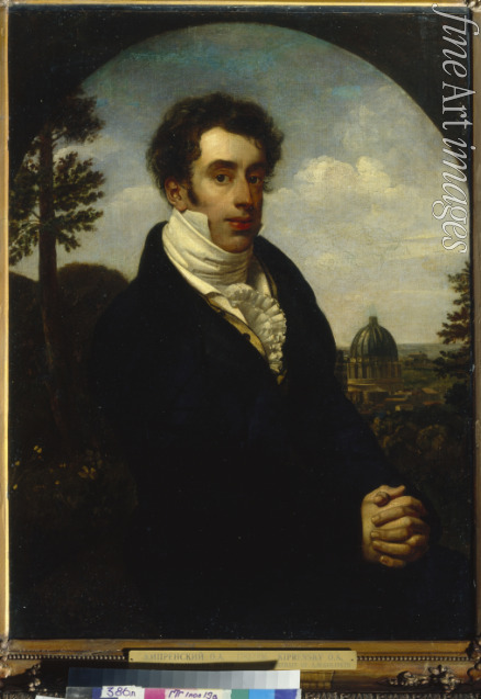 Kiprenski Orest Adamowitsch - Porträt von Fürst Alexander Michajlowitsch Golizyn (1798-1858)