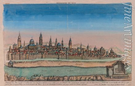 Mondhare Louis Joseph - Plan von Jerusalem (Ville Capitale de la Palestine sous David et Salomon...)