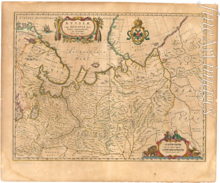 Blaeu Willem Janszoon - Map of Russia (From: Theatrum Orbis Terrarum...)