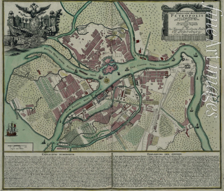 Seutter Matthaeus - Plan von Petersburg