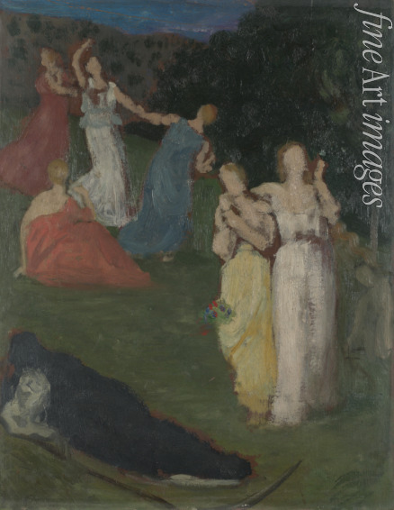 Puvis de Chavannes Pierre Cécil - Der Tod und das Mädchen