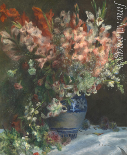 Renoir Pierre Auguste - Gladiolen in einer Vase
