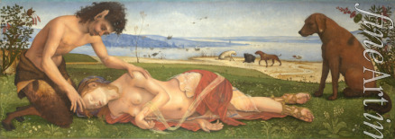 Piero di Cosimo - Ein Satyr betrauert eine Nymphe