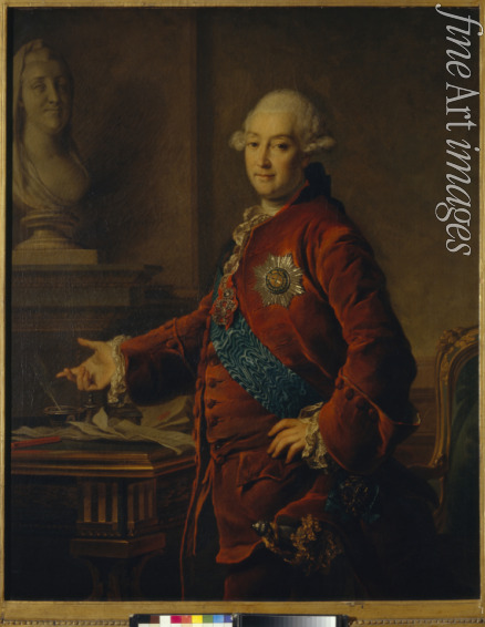 Lewizki Dmitri Grigoriewitsch - Porträt von Vize-Kanzler Fürst Alexander Michajlowitsch Golizyn (1723-1807)