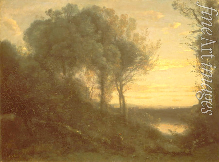 Corot Jean-Baptiste Camille - Evening