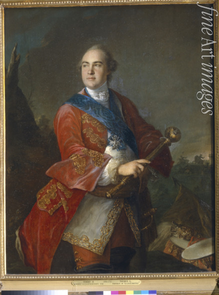 Tocqué Louis - Porträt von Kirill Graf Rasumowski (1728-1803), Hetman und General-Feldmarschall