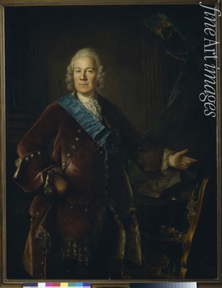 Tocqué Louis - Portrait of Count Alexey Petrovich Bestuzhev-Ryumin (1693-1766)