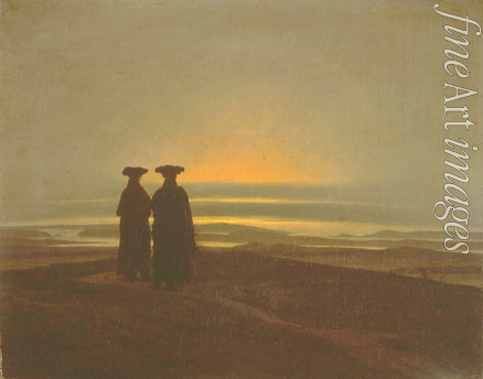 Friedrich Caspar David - Sonnenuntergang (Brüdern)