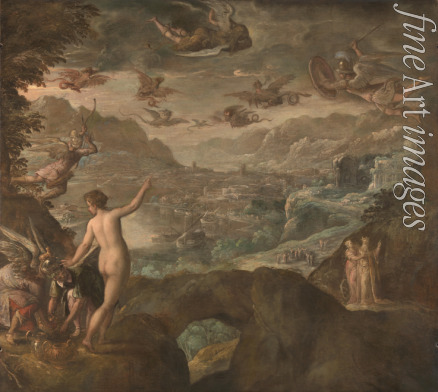 Fiammingo Paolo - Landscape with the Expulsion of the Harpies