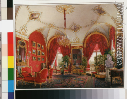 Hau Eduard - Die Interieurs des Winterpalastes. Das vierte Reservezimmer. Das Eckzimmer