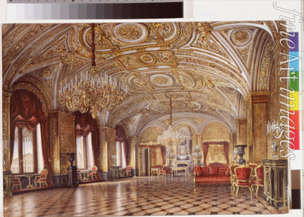 Kolb Alexander Chrisophorovich - Interiors of the Winter Palace. The Gold Drawing-Room
