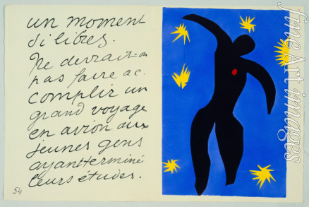 Matisse Henri - Icarus (from Artist's book Jazz)