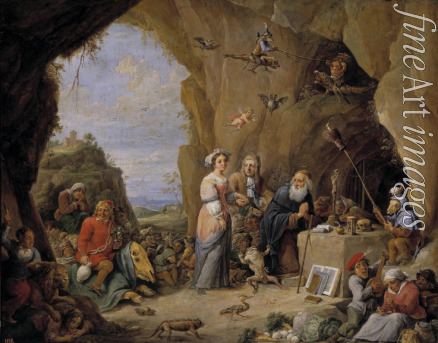 Teniers David der Jüngere - Die Versuchung des heiligen Antonius