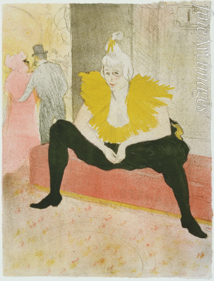 Toulouse-Lautrec Henri de - Seated Clowness (Mademoiselle Cha-u-ka-o)