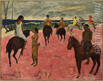 Gauguin Paul Eugéne Henri - Reiter am Strand