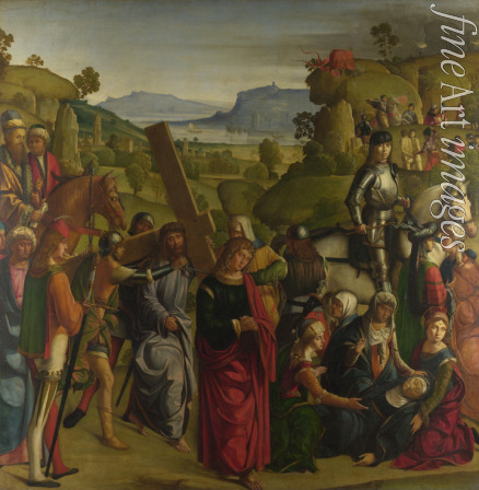 Boccaccino Boccaccio - Die Kreuztragung Christi und die Gottesmutter, in Ohnmacht fallend