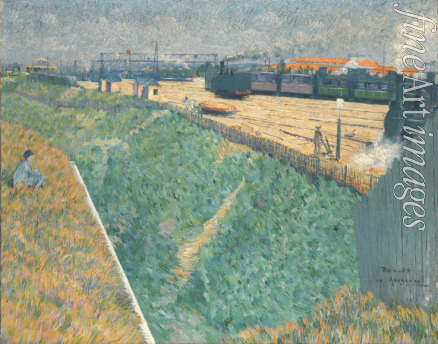 Angrand Charles - The Western Railway at its Exit from Paris