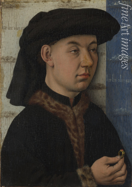 Eyck Jan van (School) - A Young Man holding a Ring