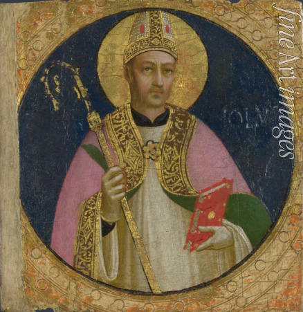 Angelico Fra Giovanni da Fiesole - Heiliger Romulus (Altarbild fur San Domenico in Fiesole)