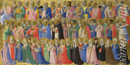 Angelico Fra Giovanni da Fiesole - Die Wegbereiter Christi mit Heiligen und Märtyrer (Altarbild fur San Domenico in Fiesole)
