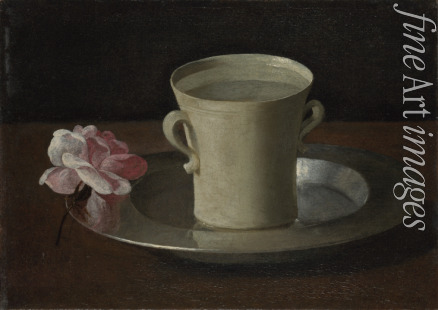Zurbarán Francisco de - A Cup of Water and a Rose
