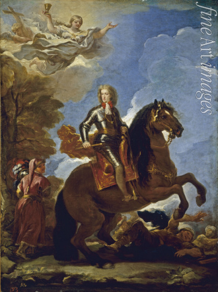 Giordano Luca - Reiterporträt von Karl II. von Spanien
