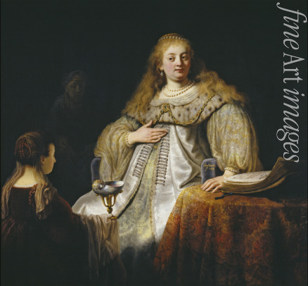 Rembrandt van Rhijn - Judith at the banquet of Holofernes