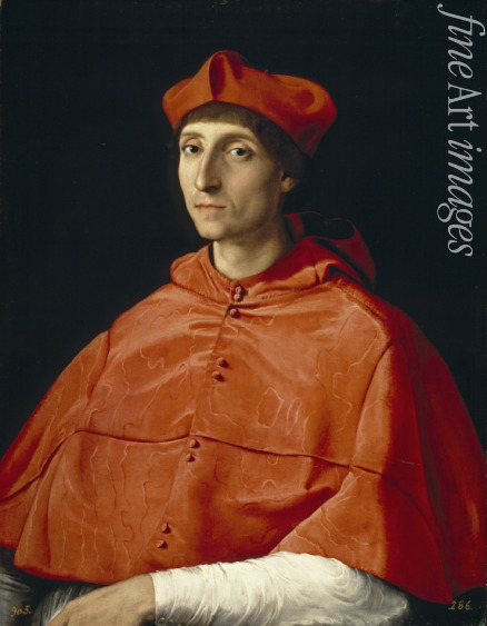 Raffael (Raffaello Sanzio da Urbino) - Bildnis eines Kardinals