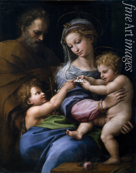 Raphael (Raffaello Sanzio da Urbino) - The Madonna of the Rose (Madonna della rosa)