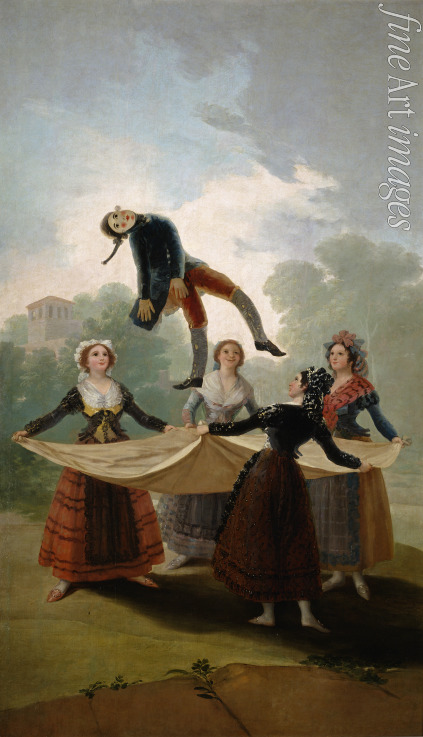 Goya Francisco de - Die Strohpuppe (El Pelele)