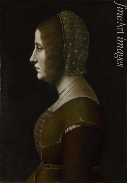 De Predis Giovanni Ambrogio - Profilporträt einer Frau