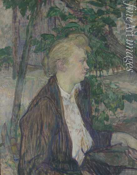 Toulouse-Lautrec Henri de - Sitzende Frau im Garten