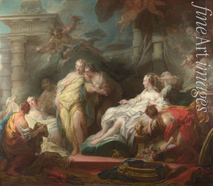 Fragonard Jean Honoré - Psyche showing her Sisters her Gifts from Cupid