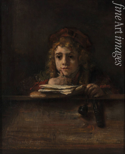 Rembrandt van Rhijn - Titus at his desk