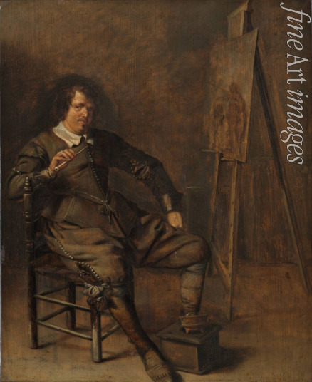 Codde Pieter - Portrait of a painter in front of his easel