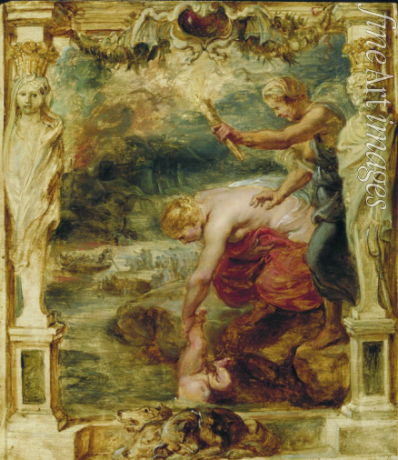 Rubens Pieter Paul - Thetis taucht den Säugling Achilleus in den Fluss Styx