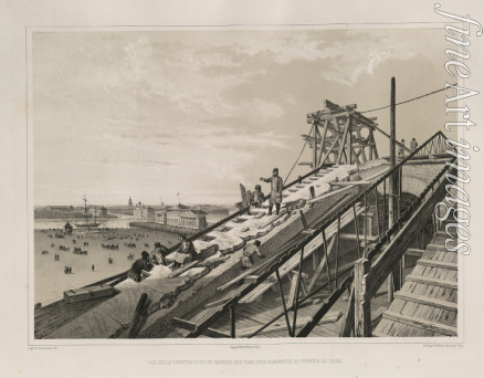 Montferrand Auguste de - The Cornice Construction (From: The Construction of the Saint Isaac's Cathedral)